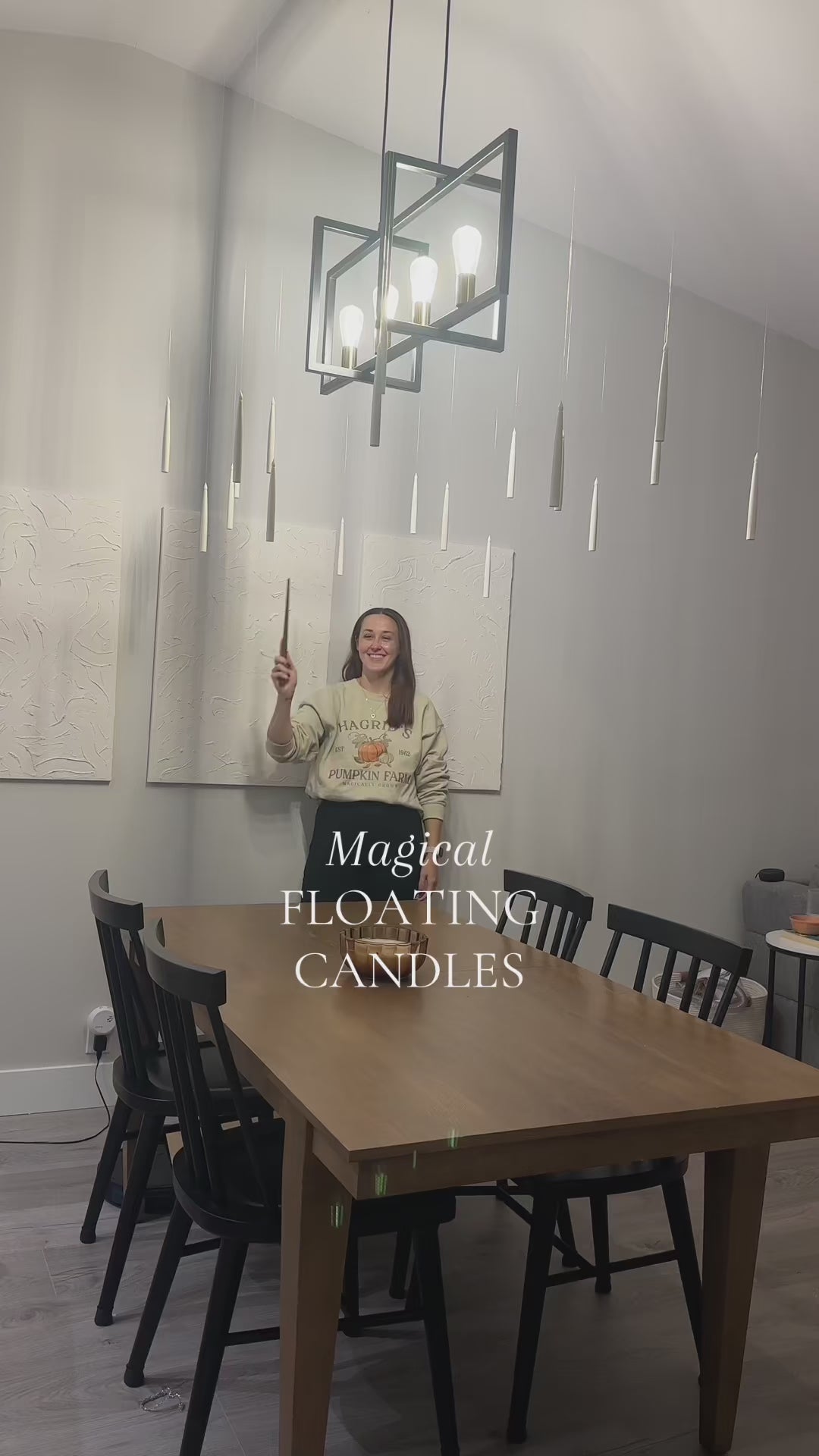 Hollowick floating candles on a porch, second clip